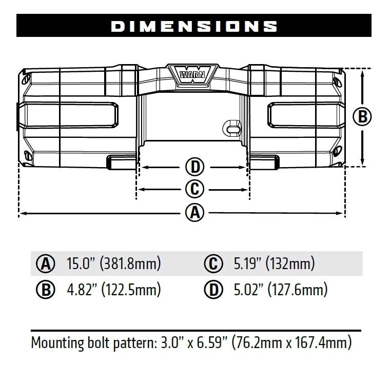 Warn Axon 55-S Powersport Winch w/Plow Mode