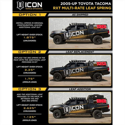 ICON TACOMA STAGE 9 SUSPENSION SYSTEM-BILLET UCA