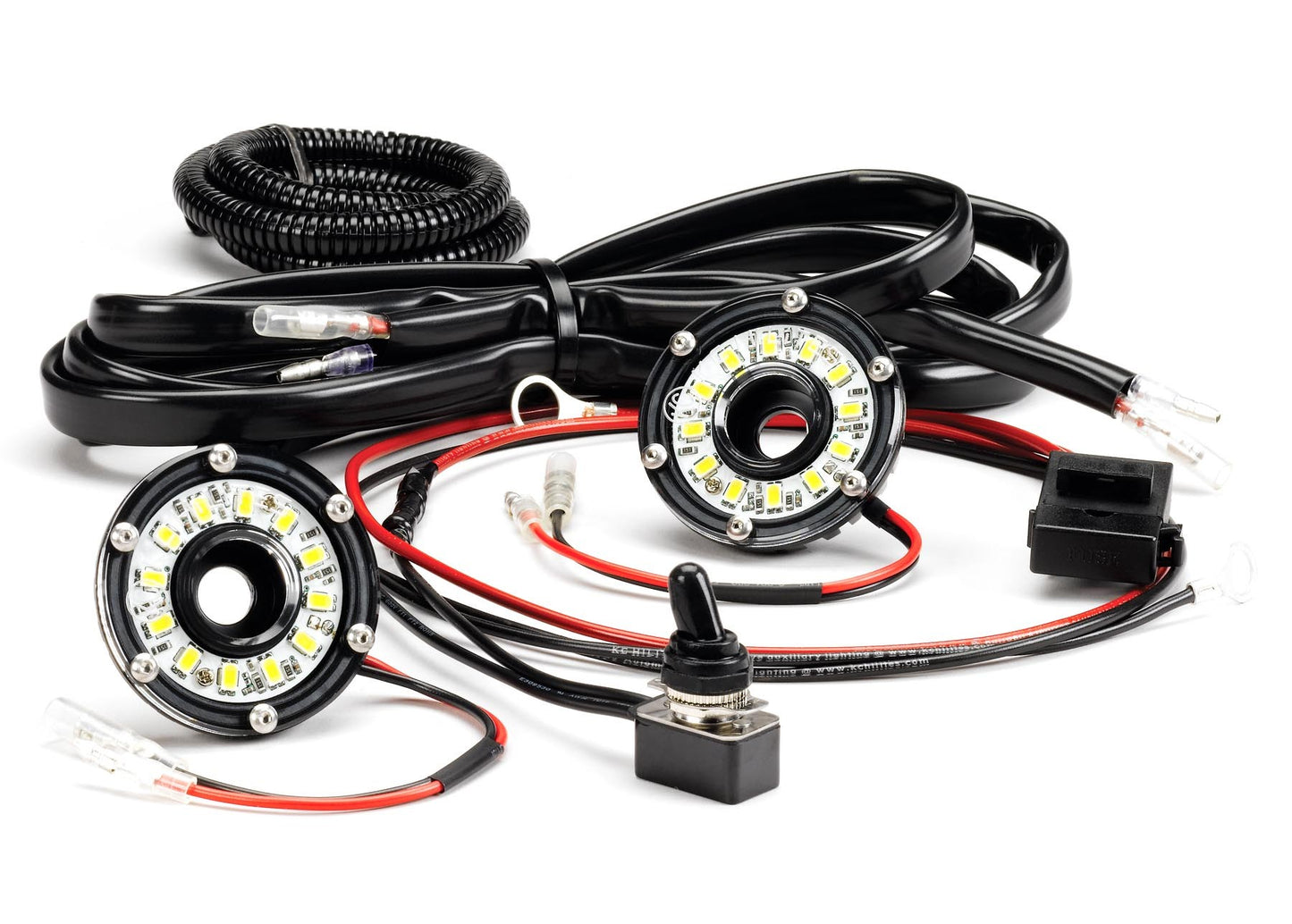 KC HiLiTES Cyclone LED 2-Light Universal Hood Lighting Kit