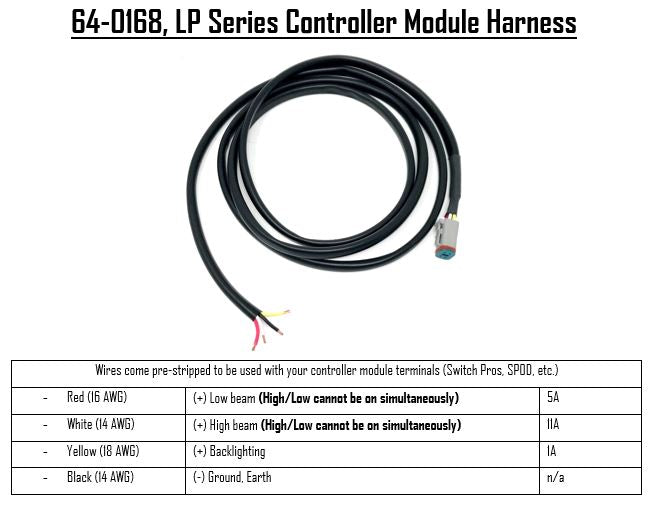 Baja Designs LP-series Controller Module Harness