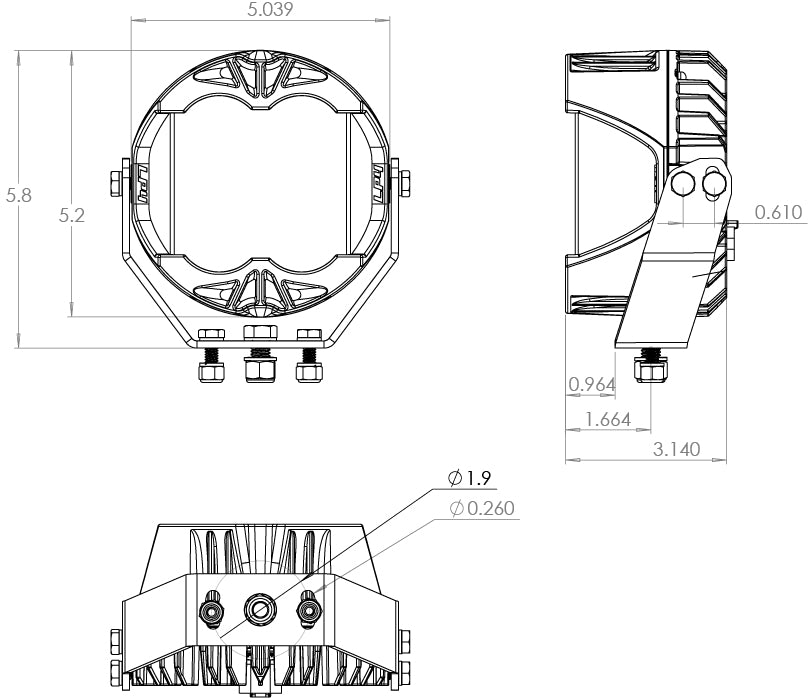 Baja Designs LP4 Dimensions