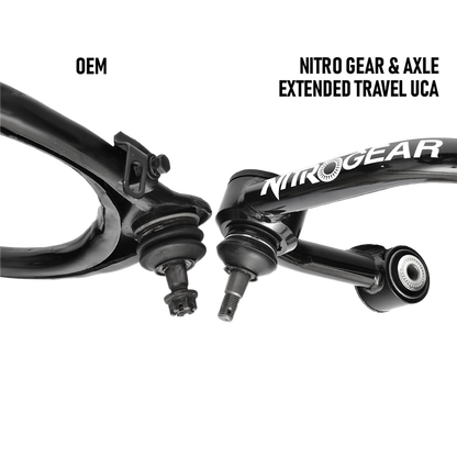 Nitro Upper Control Arms, Extended Travel