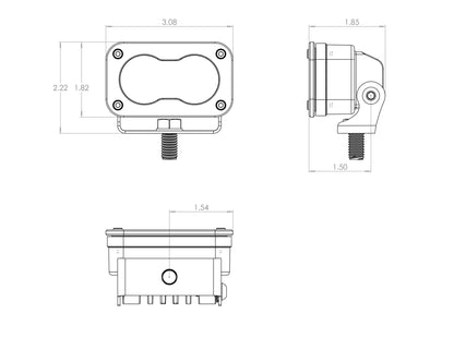 Baja Designs S2 Pro LED Light (individual or pair/pod or flush)