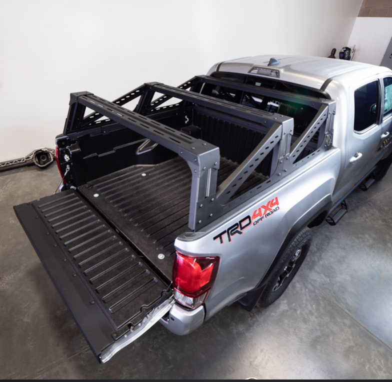 Artec 3rd Gen Tacoma Mid Height Bed Rack - Aluminum