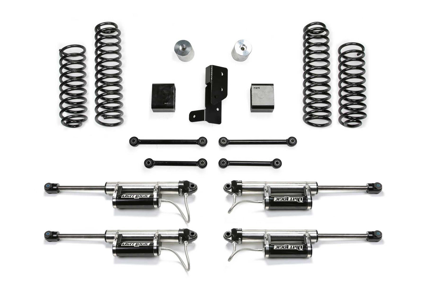 FABTECH JEEP JL 3″ SPORT SYSTEM W/ DIRT LOGIC 2.25 RESI SHOCKS