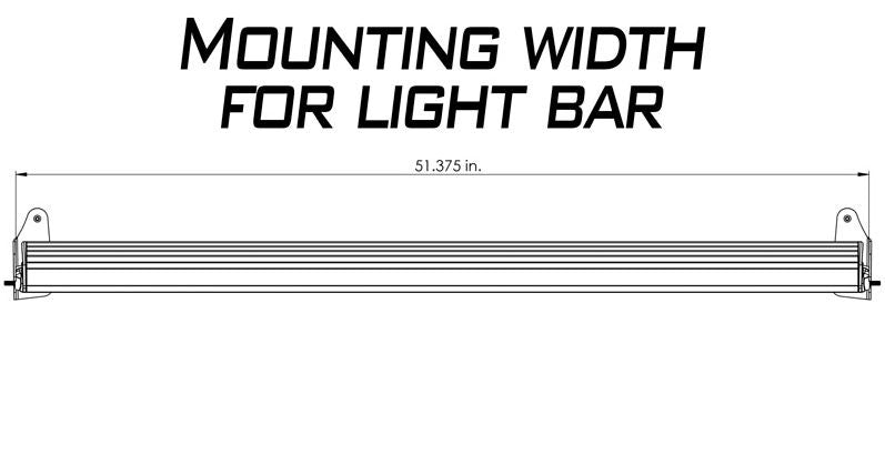 Artec JT/JL 50 inch LED Light Bar Mounts - Hood